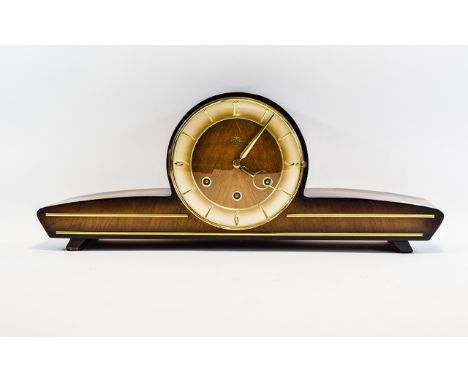ANKERUHR - Suevia West German Chiming Mantel Clock, Chapter Dial With Baton Numerals