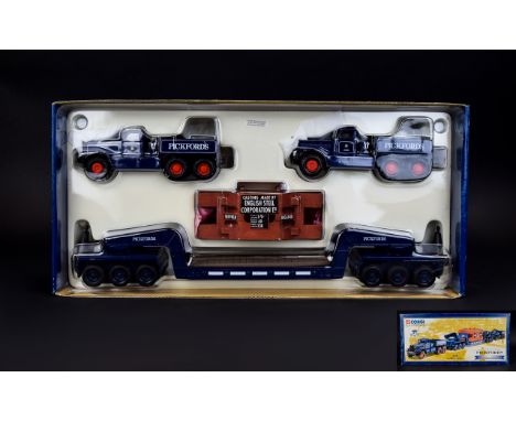 Corgi Classics Detailed Scale Die-Cast Model for Adult Collectors, Scale 1.50, Pickfords Diamond-T-Ballast x2 with 24 Wheel G