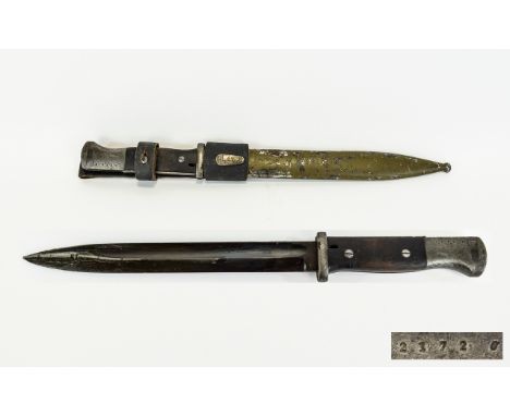 German WW2 K98 Bayonet & Scabbard + Cavalry Frog