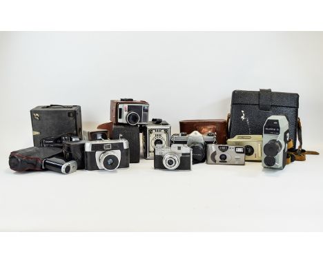 Collection Of Cameras To Include A Pentax Asahi, Zenit 3M, Movie Camera And Associated Items 