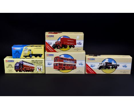 Corgi Classics Ltd and Numbered Edition Diecast Scale Models 1.50 For The Adult Collector ( 5 ) Five In Total. Comprises 1/ T