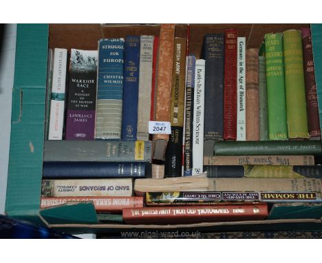 Thirty-two books relating to Military History: Battles, British Army Memoirs, etc