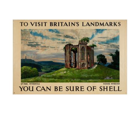 Richard Wyndham (1896-1948) Up Park, Petersfield lithographic poster, 1937, condition A; not backed, framed (Dimensions: 76cm