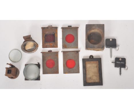 A mixed collection of vintage railway ephemera, to include: W.R Telephone Circuit No. 1798, Bristol Berkeley Road dated April