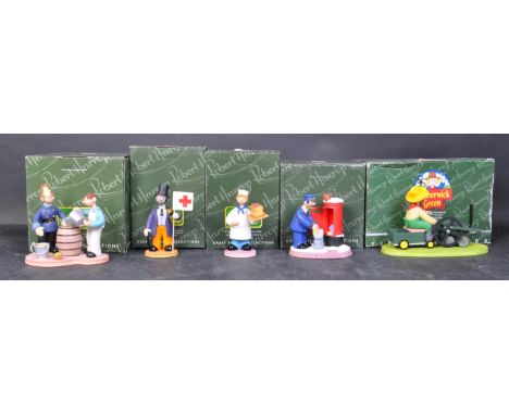 Camberwick Green – Robert Harrop – a collection of fivev statues / figurines. To include; CGYP09 Mr Bilton on the model steam
