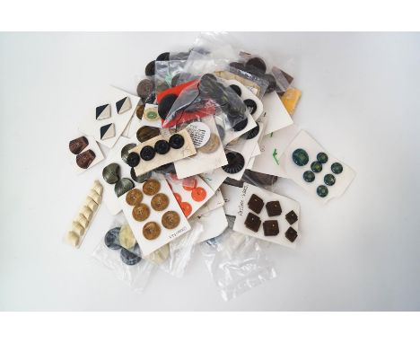 A collection of 1930's, 40's and 50's buttons