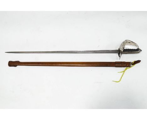 A George V Wilkinson's sword and leather scabbard