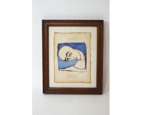 Style of Francis Bacon, Figure Lithograph, Signed Francis in pencil, lower right, 18cm x 13cm