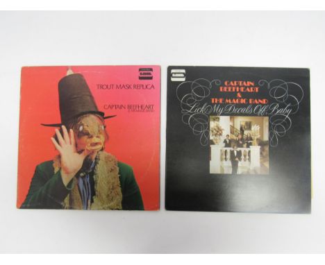 CAPTAIN BEEFHEART &amp; HIS MAGIC BAND: Two original UK stereo pressing LPs to include 'Trout Mask Replica' (Straight STS 105