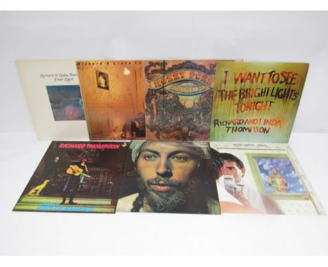 Folk Rock - RICHARD &amp; LINDA THOMPSON / RICHARD THOMPSON: A collection of seven LPs to include Richard &amp; Linda Thompso
