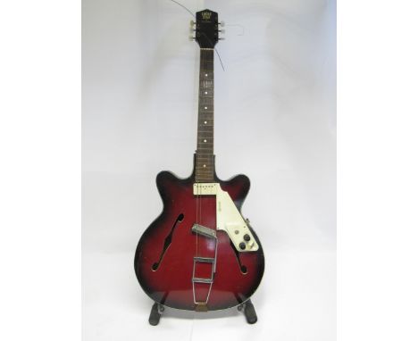 A 1950s Rosetti Lucky Star hollow body electric guitar, for restoration