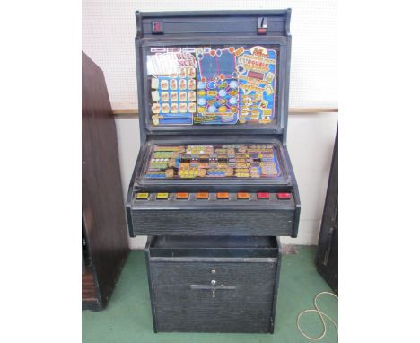 A vintage 'Double Chance' £100 jackpot fruit machine by Bell Fruit, approx. 165cm tall x 67cm wide x 62cm deep