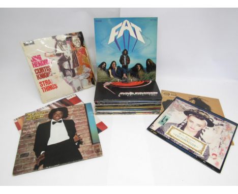 A collection of Rock and Pop LPs including Fat - 'Fat' (LSA 3009, vinyl G, sleeve VG+), Bruce Springsteen, Jimi Hendrix &amp;