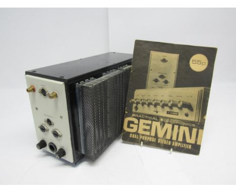 Hi-fi - A vintage Gemini power amplifier with instruction booklet