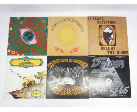 Garage / Psych - THE 13th FLOOR ELEVATORS: Six reissue and bootleg LPs to inlude 'The Psychedelic Sounds Of The 13th Floor El