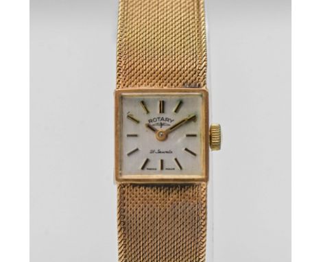 A ladies Rotary 9ct gold wristwatch, approx 23g