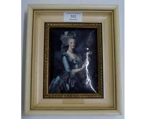 SMALL FRAMED CRYSTOLEUM STYLE PORTRAIT PICTURE     