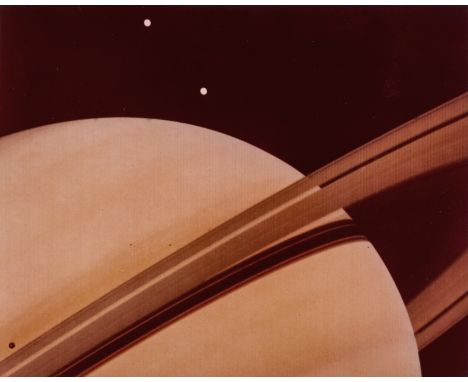 NASA/Jet Propulsion Laboratory, Pasadena.- Saturn's rings and atmospheric banding, Voyager I, 1980, three vintage chromogenic