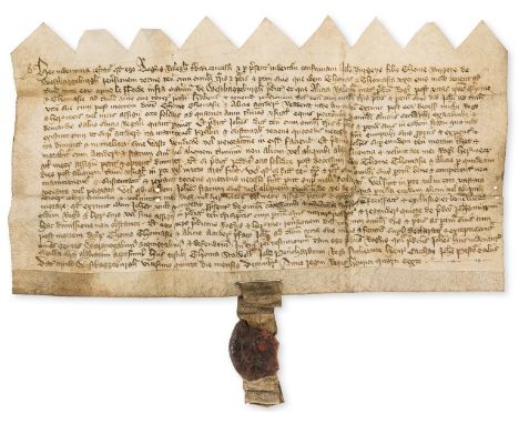 Somerset, West Bagborough.- Indenture, I, Roger Ralegh grant and confirm to John Burgeys son of Thomas Burgeys and Thomasia h