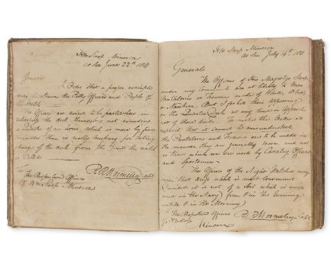 Royal Navy.- Streatfeild (Richard, Commander, Royal Navy, 1789-1865) Commonplace book, manuscript, c. 100pp. excluding blanks