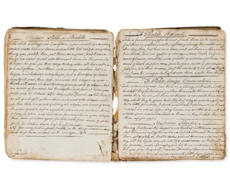Cookery, Medical and Veterinary.- Duckering (Mary, of Tothby, Lincolnshire) [Collection of recipes], manuscript, in several h
