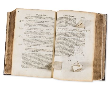 Euclid. The Elements of Geometrie, translated by Sir Henry Billingsley, preface by John Dee, first edition in English of the 