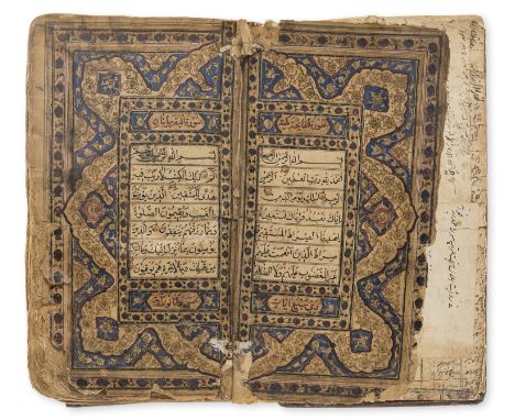 Qur'an, Arabic manuscript on paper, c. 600pp., 15 lines to a page written in naskhi script in black ink, illuminated title an