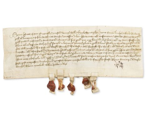 Edward IV (King of England and Lord of Ireland, 1442-83).- Kent, St. Laurence, Thanet.- Charter, grantors confirming 2 acres 