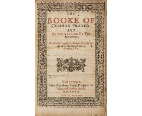 Episcopal Church in Scotland.- Booke (The) of common prayer, and administration of the sacraments. And other parts of divine 