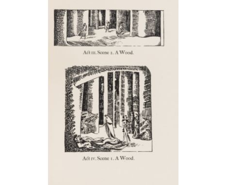 Shakespeare (William) A Midsommer Nights Dreame...from the First Folio of 1623, illustrated by Paul Nash, 1924; The Merchant 