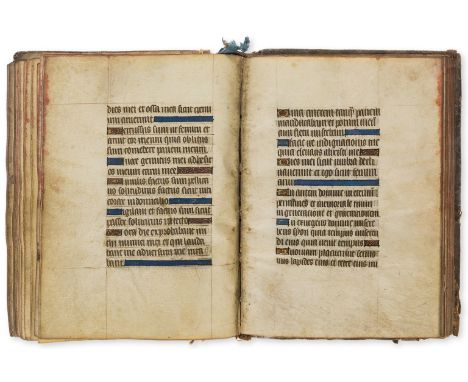 Book of Hours, Use of Rome, manuscript in Latin, on vellum, 96 leaves only including 6 blank pages, 24 pages of Calendar at b