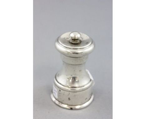 Silver Pepper Grinder, London Hallmark