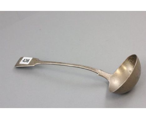 Large Georgian Silver Soup Ladle, fiddle pattern, London 1936, John James Whiting