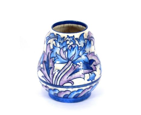 A Charlotte Rhead baluster vase, by Crown Ducal, pattern number 152, signed to base, 15cms high