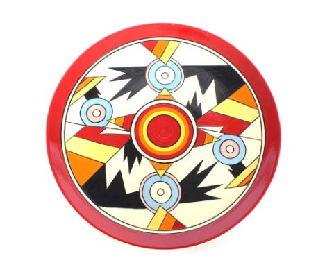 A Wedgwood Clarice Cliff "Bizarre" design plate 