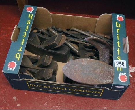 Collection of old tools and a shoe last