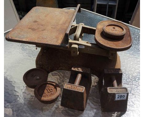 Market gardener's scales and weights