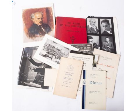 Of Orchestral and Operatic Interest. A collection of autographs and ephemera. including Sir Henry Wood, a signed Langham Hote