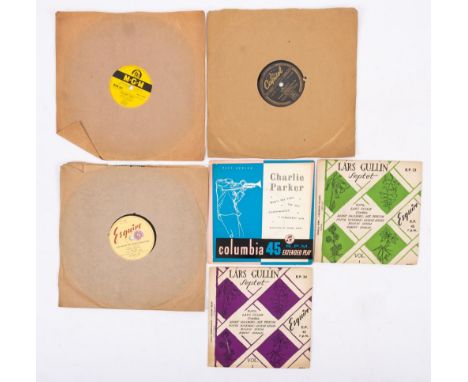 A very rare 78 by the Scottish Jazz Saxophonist Tommy Whittle, together with 78s by Woody Herman, and EPs by Charlie Parker a