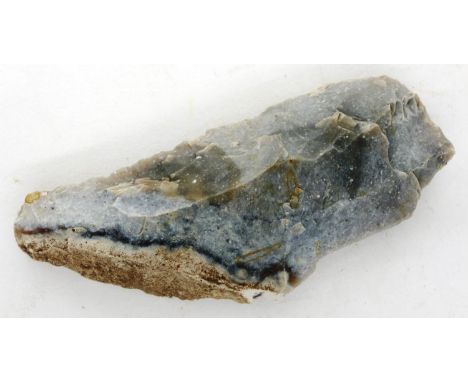 3000BC-1800BC flint Neolithic scraper, L: 55 mm. P&amp;P Group 0 (£5+VAT for the first lot and £1+VAT for subsequent lots) 