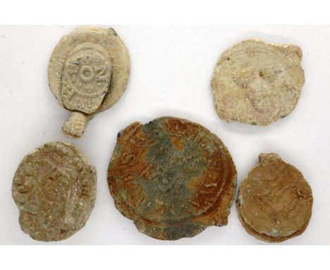 Excellent detail Medieval lead workhouse seals. P&amp;P Group 0 (£5+VAT for the first lot and £1+VAT for subsequent lots) 