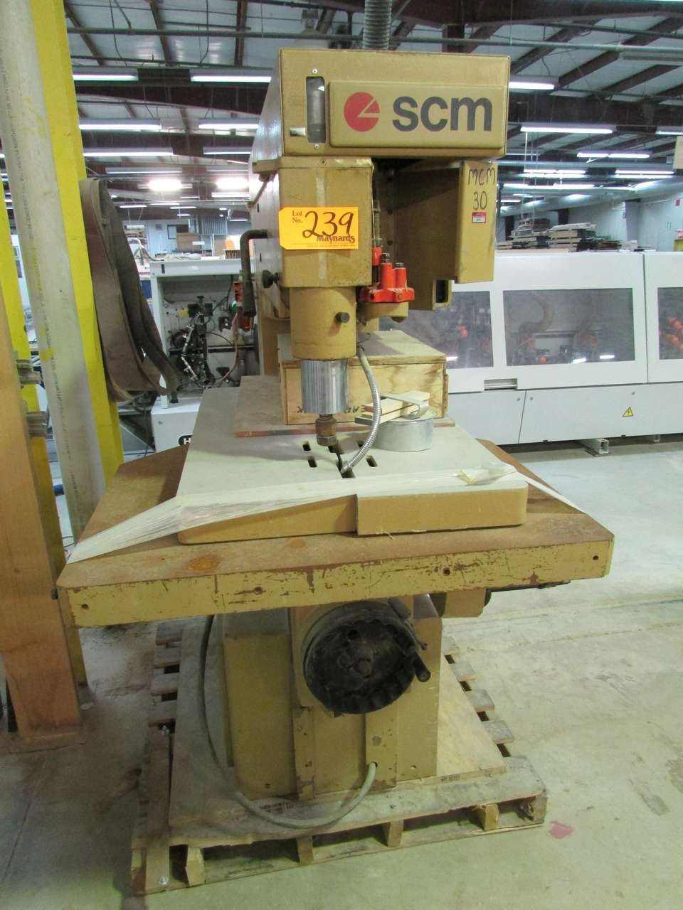 SCM R9 Overhead Pin Router 900mm Throat, 1500x1000mm Adjustable Height