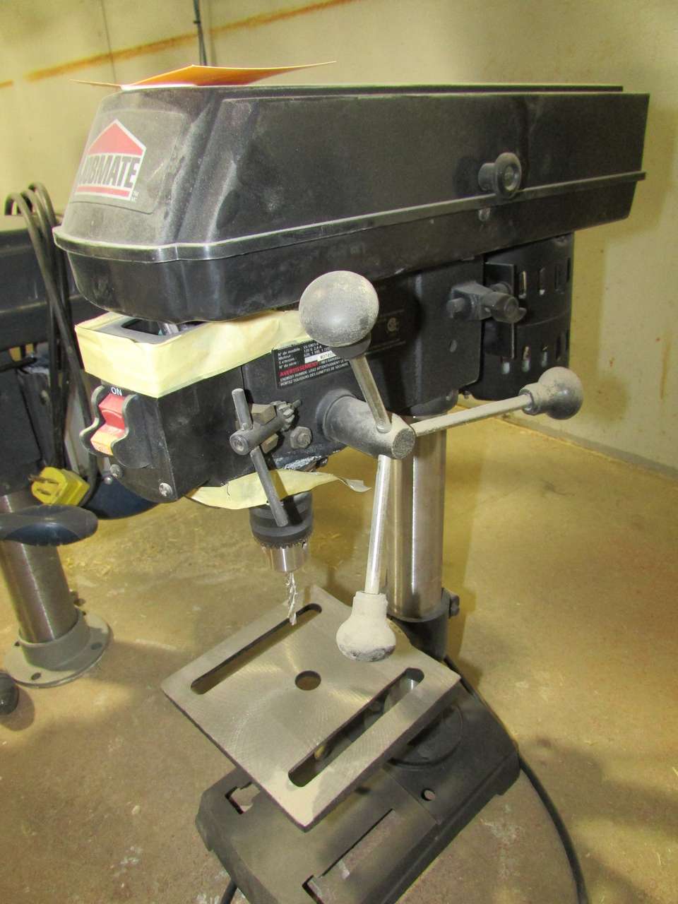 Jobmate 5559016 Bench Drill Press 4" Throat, 6 1/2"x6 1/4" Table, 2