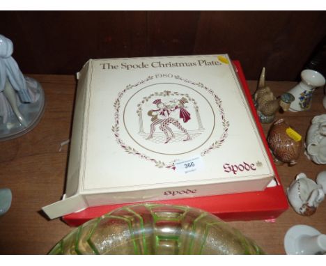 Two Spode plates 