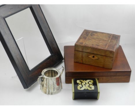 A quantity of sundry items including platedware, a camera, decorative items and glassware etc, (qty)