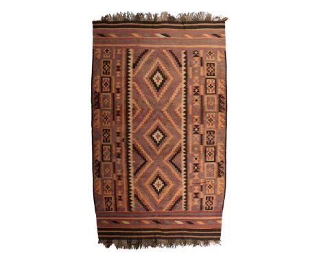 Afghan&nbsp;Large kilim rug, first half 20th century&nbsp;Wool&nbsp;339cm x 202cm&nbsp;