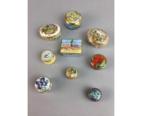 HALCYON DAYS FRIENDSHIP ENAMEL, in box, along with a collection of Halcyon Days enamels, several in box, and four boxed Staff