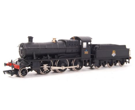 A Bachmann model rail 00 gauge railway trainset locomotive 31-802 ' 9308 Mogul BR Black Emblem '. Black, with tender. Unboxed