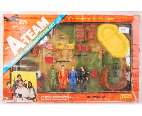 An original vintage 1980's Galoob made ' A Team ' ' Combat Headquarters Set ' 8454 action figure playset. Appears largely com