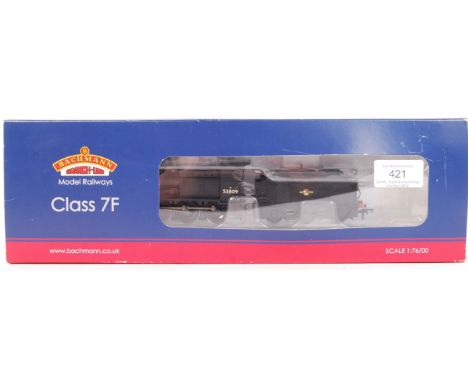 A good Bachmann Branch Line 00 gauge railway trainset locomotive 31-011 Class 7F 53809 BR Black Late Crest. DCC ready. Within